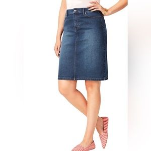Talbots Blue Denim Skirt